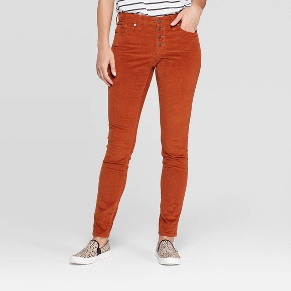 rust corduroy pants